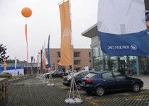 义乌市美秀展览服务 广告旗杆产品列表与会展服务方案